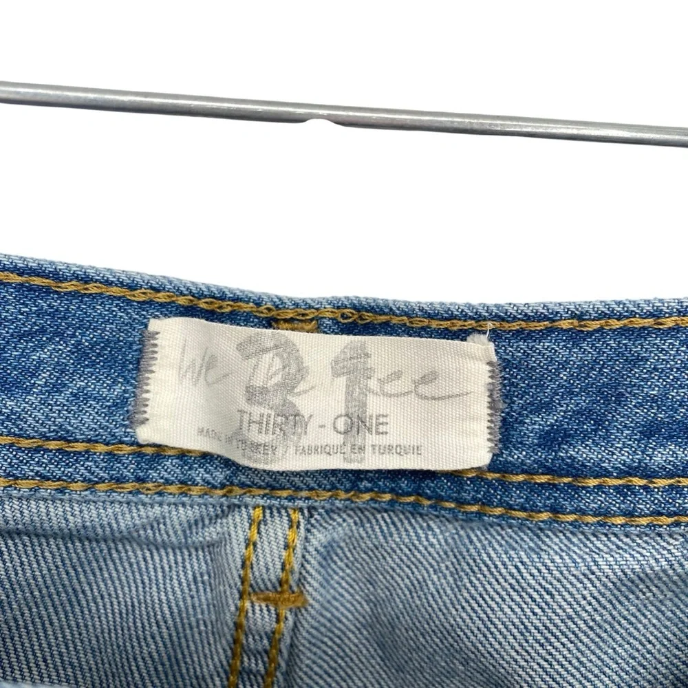 Free People We the Free Maggie High Rise Straight Leg Distressed Jeans - Picture 8 of 11